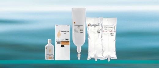 Distributeur mural de gel désinfectant des mains Disinfector - 70% - Action bactéricide - Norme EN 1500_0