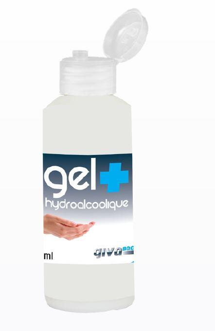 Gel hydro-alcoolique avec bouchon clapet 100ml - GIVA BACT - gbghy01o - 760956_0