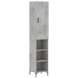 Helloshop26 - Buffet bahut commode armoire meuble de rangement organisateur cuisine salle de séjour salon haut 34,5 x 34 x 180 cm 02_0034301 - 300021_0