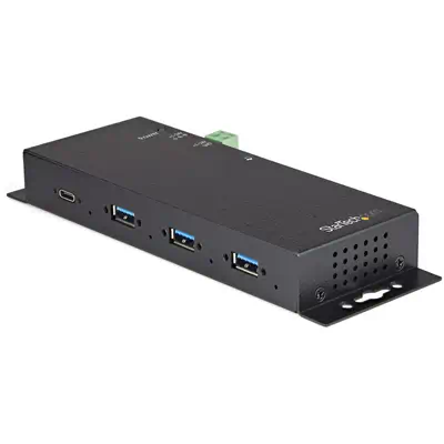 Hub USB C 4 ports 10Gbps - Hub USB Type-C industriel en métal avec 3xUSB-A & 1xUSB-C - Protection ES_0