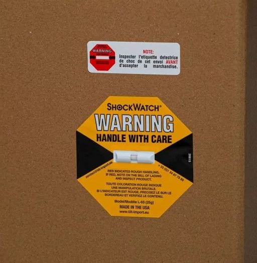 Indicateur de choc L65 - contrôle pour colis de plus de 450 kg et 0,136 m3 - déclenchement 15 à 30 cm_0