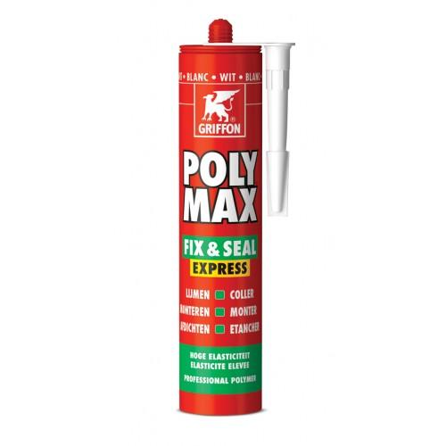 MASTIC-COLLE MS POLYMÈRE - NOIR - 12X425G - POLYMAX® FIX EXPRESS GRIFFON