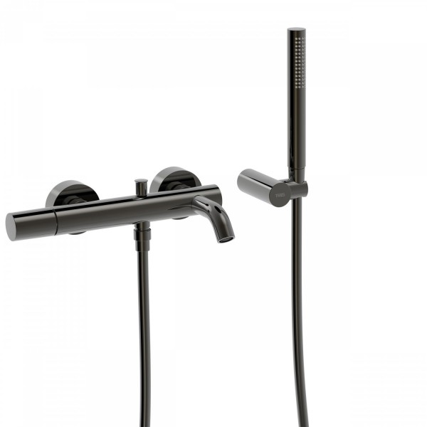 MITIGEUR BAIN DOUCHETTE À MAIN ANTICALCAIRE AVEC SUPPORT ORIENTABLE ET FLEXIBLE. - TRES 26117001