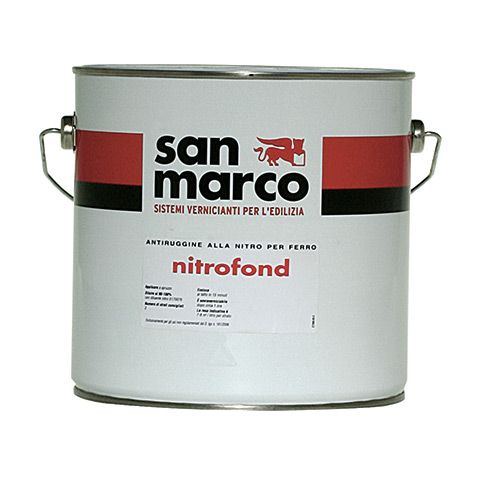 Nitrofond - Peinture antirouille San Marco - Primaire nitrosynthétique pour métaux ferreux_0
