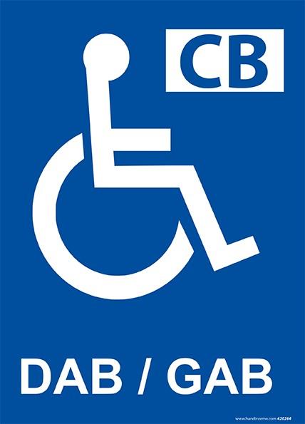 LOT DE 2 - PANNEAU DISTRIBUTEUR AUTOMATIQUE PICTO PMR - 150 X 210