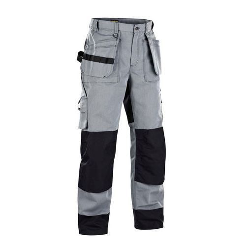 PANTALON DE TRAVAIL INDUSTRIE STRETCH 2D FEMME GRIS MOYEN ET NOIR C40 - BLAKLADER