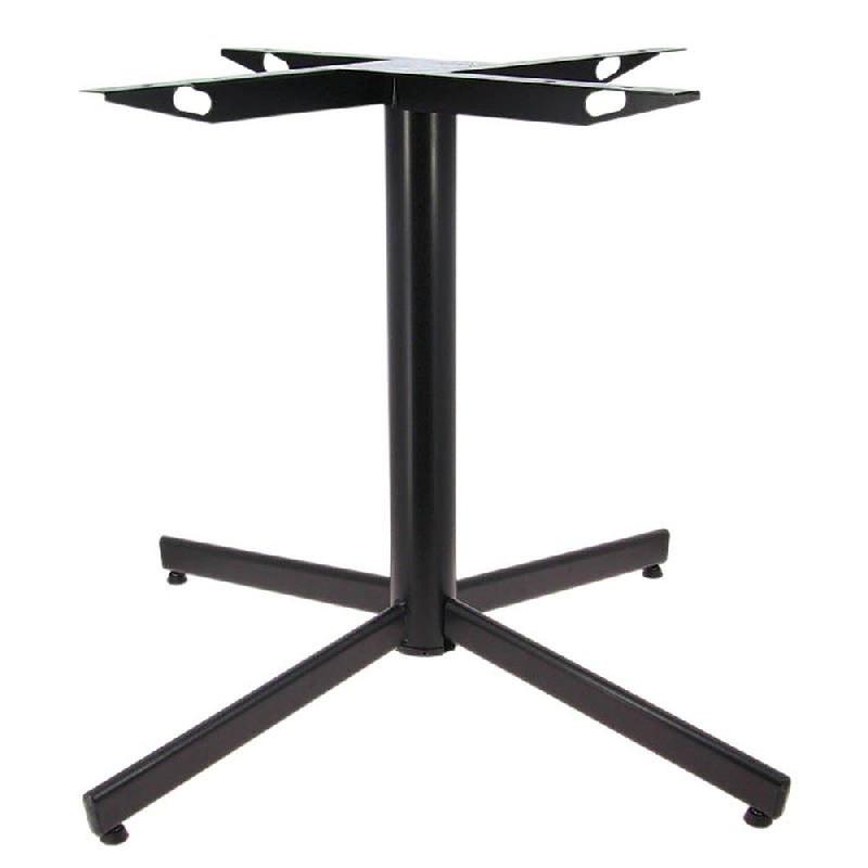 Piètement Genève H72cm en acier pour table extérieure 120x70cm, Ø120cm maxi_0