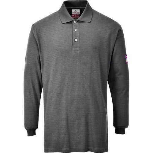 POLO FR10 ANTISTATIQUE RÉSISTANT AUX FLAMMES M GRIS - PORTWEST
