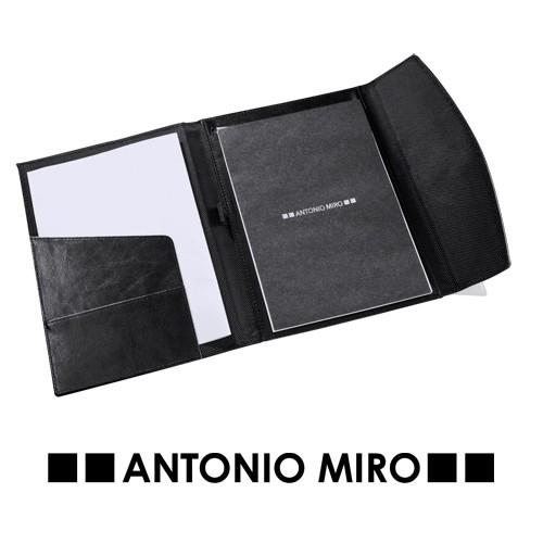 Porte-documents publicitaire en nylon 1680D/similicuir - Celix - Bloc 50 feuilles_0