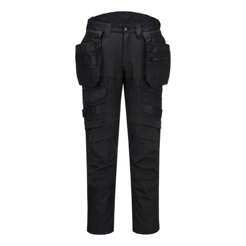 PORTWEST DX440 PANTALON DX4 POCHES FLOTTANTES DÉMONTABLES TOUT NOIR - TAILLE 47 - STANDARD