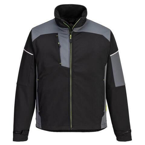 PORTWEST PW378 VESTE SOFTSHELL PW3 (3L) NOIR/ ZOOM GRIS - TAILLE S