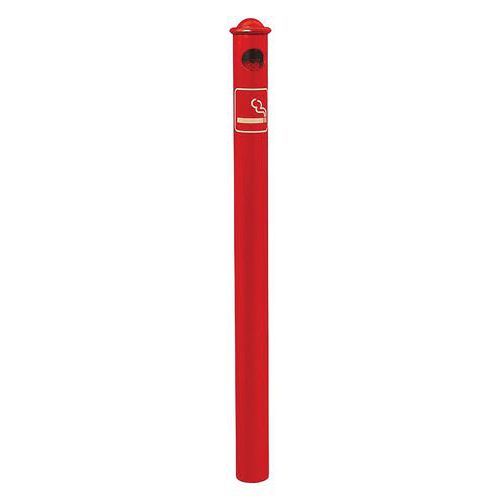 POTELET CENDRIER Ø 76 MM POMMEAU AGORA - ZINC ROUGE 3020 - PROCITY