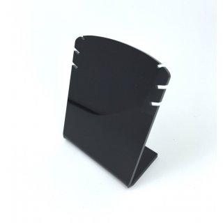 PRÉSENTOIR ACRYLIQUE POUR 3 COLLIERS CHAÎNETTES. 9 CM