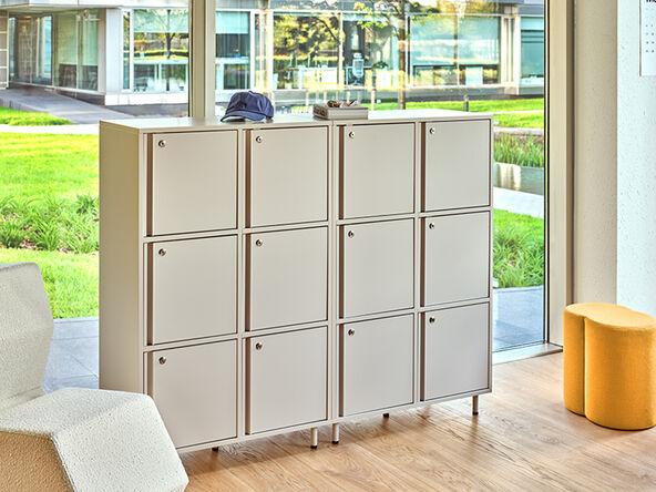12 casiers de rangement Locker Plus finitions modernes_0