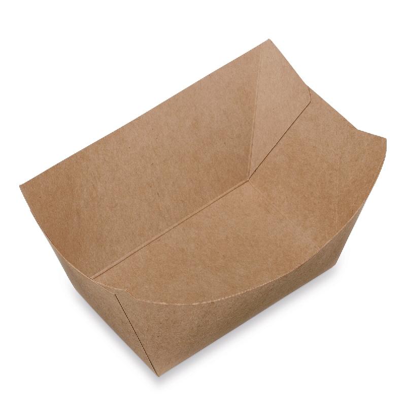 Ravier NOVABOX Rectangulaire Carton Kraft 400g - 107x69x41mm - 230g/m2 - PACK RESTAURATION Conditionnement Professionnel Snacking et VAE - - beige en_0