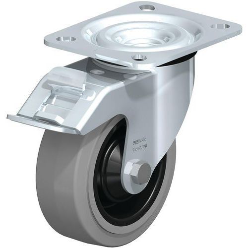 ROUE FORTES CHARGES À BANDAGE CAOUTCHOUC L-POEV 100K-FI-SG - BLICKLE