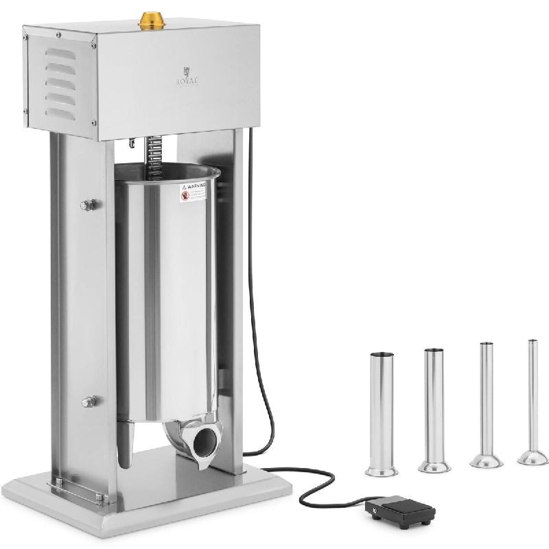 Sausage Stuffer - 15 L - electric - incl. 4 filling tubes - Royal Catering - 4062859191038_0