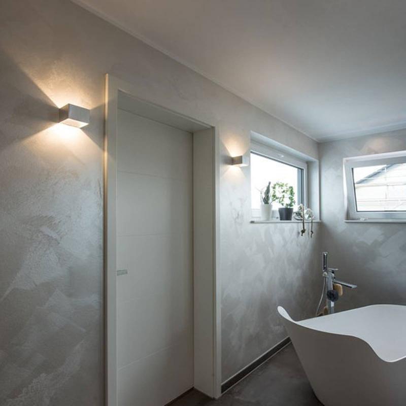 SLV LOGS IN APPLIQUE LED 10 CM ALUMINIUM/BLANCHE
