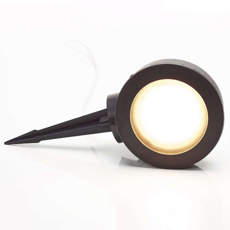 FUMAGALLI SPOT SUR PIQUET TOMMY ROND NOIR 1 LAMPE 10 W CCT