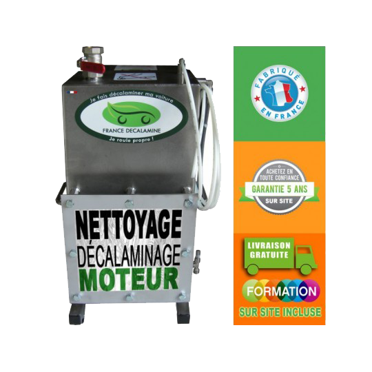 Station de décalaminage moteur hydrogène double vl | vu | moto pour un traitement jusqu'à 6000 cm3 de cylindrée_0