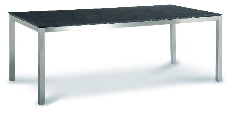 TABLE MARBELLA, 160X90CM, ACIER INOXYDABLE/ARDESIA