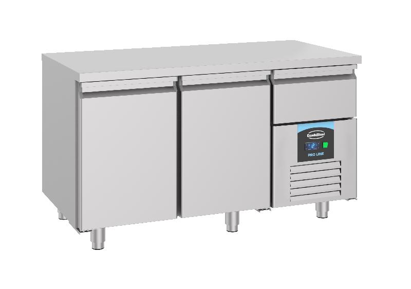 Table réfrigérée 2 portes avec tiroir réfrigérée profondeur 700 pro... - P7489.5160_0
