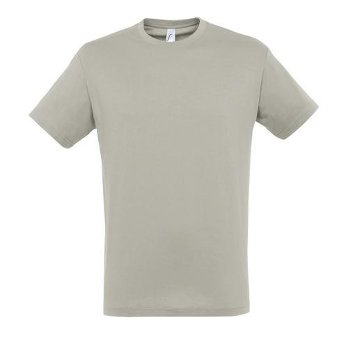 TEE-SHIRT PERSONNALISABLE HOMME EN COTON GRIS CLAIR