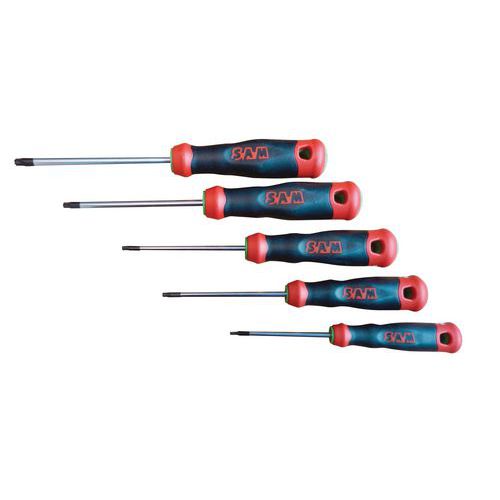 TOURNEVIS S1 TORX JEU DE 5 _ T-XJ5 - SAM