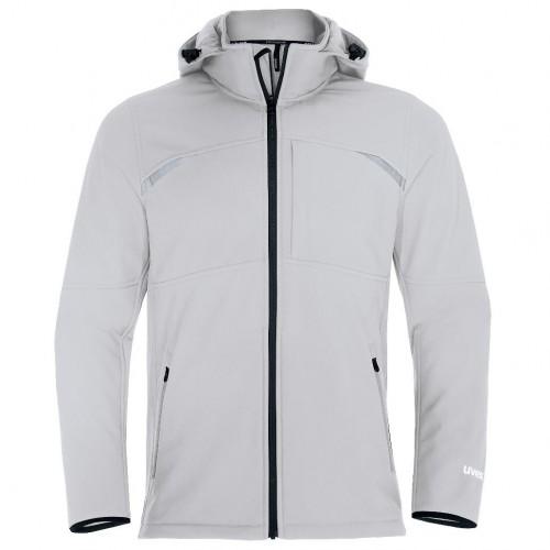 VESTE SOFTSHELL À CAPUCHE POUR HOMME SUXXEED CRAFT - BLANCHE - TAILLE 6XL UVEX