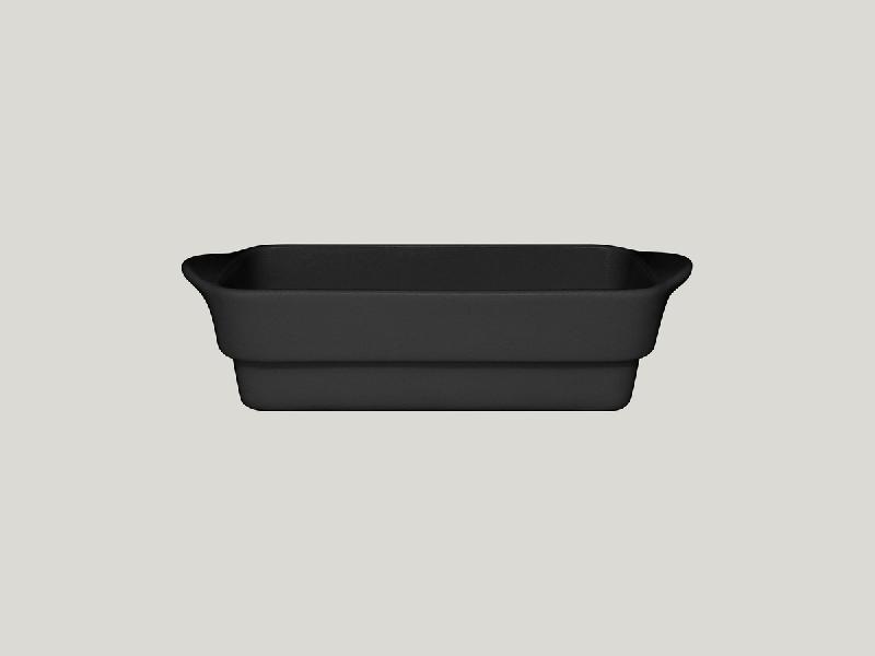 TERRINE RECTANGULAIRE NOIR PORCELAINE 20X10 CM CHEFS FUSION RAK