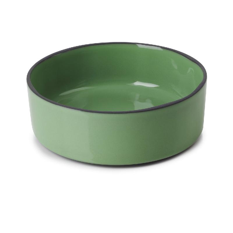ASSIETTE CREUSE ROND VERT PORCELAINE Ø 14 CM CARACTERE REVOL
