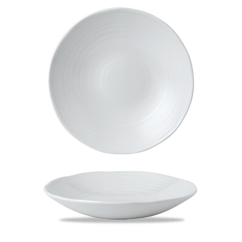 ASSIETTE COUPE CREUSE ROND BLANC PORCELAINE Ø 28 CM DUDSON WHITE