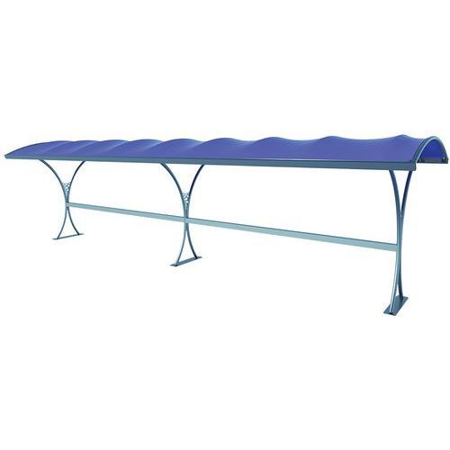 ABRI 2 ROUES TOILE - 12 PLACES - SANS SUPPORT - BLEU