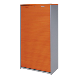 ARMOIRE PERSONNALISABLE  MÉLAMINÉ 86 (L) X 46 (L) X 186 (H) CM ALUMINIUM