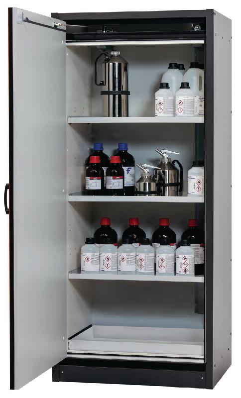 ARMOIRE SÉCURITÉ Q-CLASSIC-30 Q30.195.086.WD GRIS/ROUGE - MANUTAN COLLECTIVITÉS