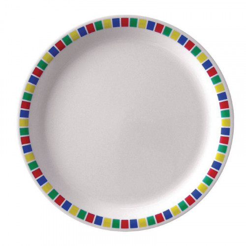 ASSIETTES EN MÉLAMINE ARLEQUIN KRISTALLON Ø 230 MM - LOT DE 12