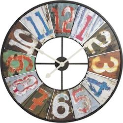 AUBRY GASPARD Horloge en bois et métal - multicolore DHL1310_0