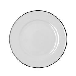 Bidasoa Glacial Filo Assiette En Porcelaine 25Cm - blanc porcelaine 5427632_0