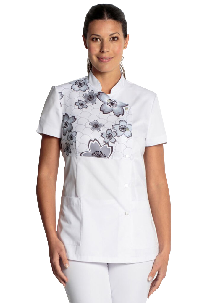 BLOUSE BLANCHE ESTHETICIENNE COL MAO NATURAL Comparer les prix de BLOUSE BLANCHE ESTHETICIENNE COL MAO NATURAL sur Hellopro