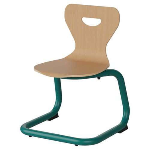 CHAISE MALIBU AST - T2 - COQUE HÊTRE / ALU BLEU 5018 - MANUTAN EXPERT