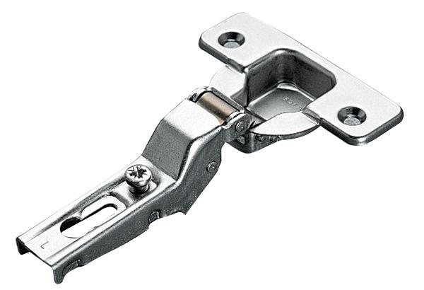 CHARNIÈRE INVISIBLE À VISSER NON CLIPSABLE COUDÉE 9MM FINITION ARGENT - SALICE - C9A6L99