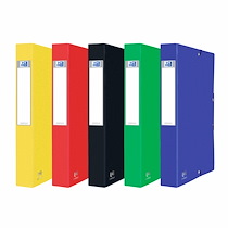 CHEMISE BOX OXFORD 24 X 32 CM DOS 6 CM - COULEURS ASSORTIES - LOT DE 10