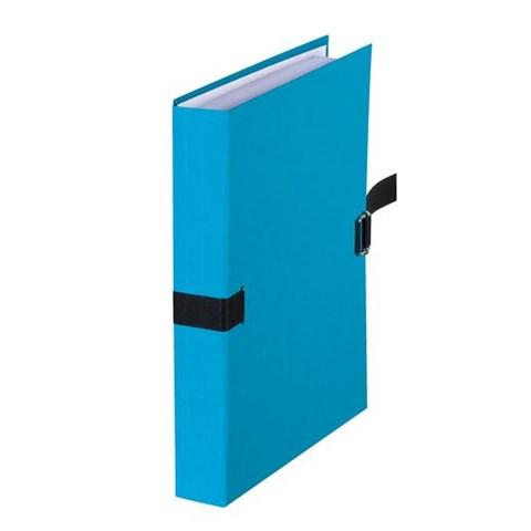 LOT DE 10 - CHEMISE EXTENSIBLE SANS RABAT EXACOMPTA FOREVER À BOUCLE DOS 13 CM BLEUE