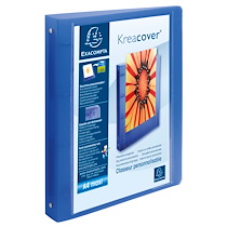 CLASSEUR 4 ANNEAUX 30MM POLYPROPYLÈNE CHROMALINE 10/10E KREA COVER - A4 MAXI - COULEURS ASSORTIES - LOT DE 12