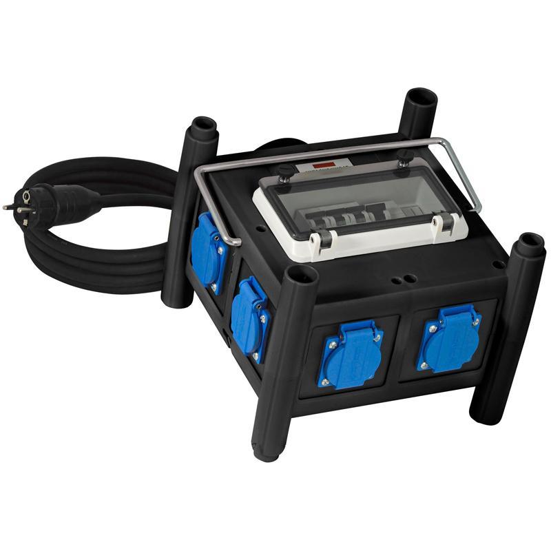 Coffret de chantier électrique mobile 6 prises - 3680W - BRENNENSTUHL - 1153660006_0