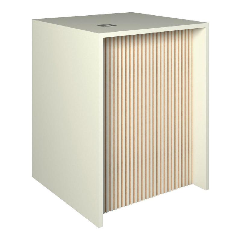 Comptoir blanc et Vertigo T01 MDF naturel et blanc mat avec tiroir 60x70x90cm_0