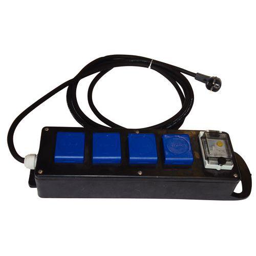 CONSOLE MULTIPRISE DE CHANTIER 4 PRISES IP44 - 16A - SOBEM SCAME