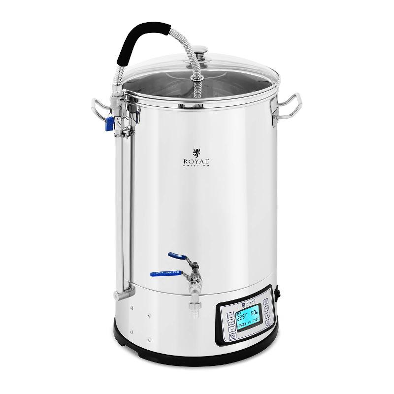 CUVE DE BRASSAGE ÉLECTRIQUE FERMENTATION MATÉRIEL POUR FAIRE SA BI?RE AVEC ROBINET (CONTENANCE TOTALE : 30 LITRES, 2 500 WATTS, JUSQU\'À 9 RECETTES, AFFICHEUR LCD) 14_0004609_0