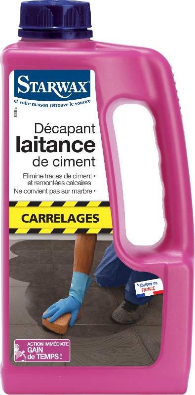 Décapant laitance de ciment STARWAX 5024 - 1L - usage intérieur et extérieur, formule concentrée_0
