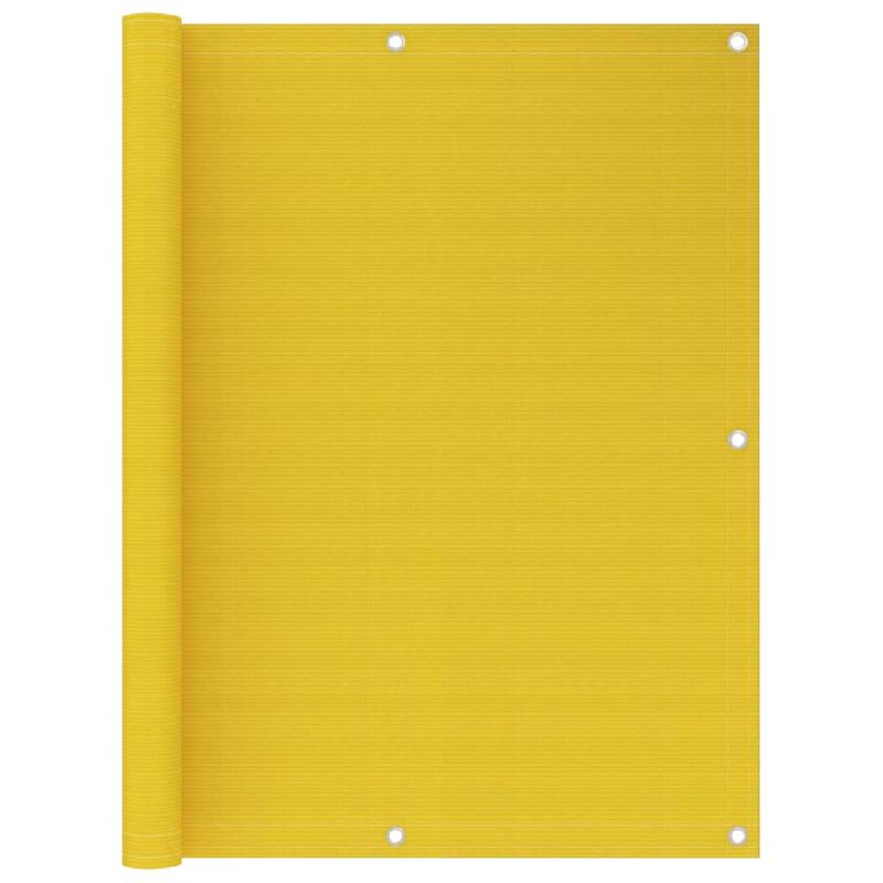 ÉCRAN DE BALCON BRISE PARE VUE PROTECTION CONFIDENTIALITÉ 120 X 400 CM PEHD JAUNE 02_0010185_0